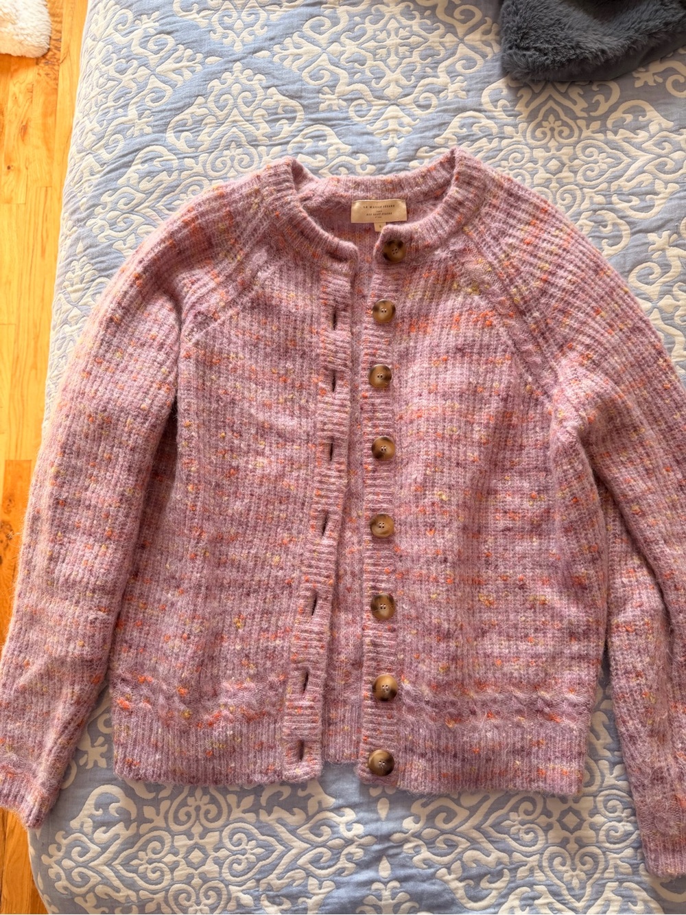 Sézane Othello Cardigan – Multicoloured Lilac - Picture 2 of 7